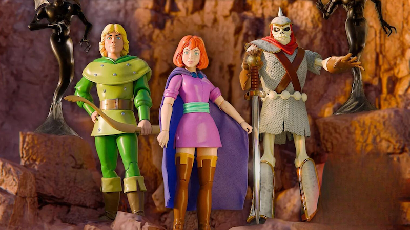 The four new Super 7 DnD action figures released in 2024.