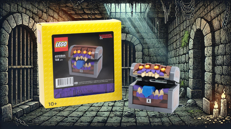 The new DnD LEGO Mimic Box Set with packaging.