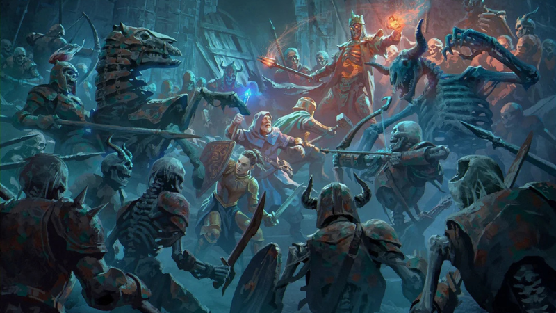 Official D&D artwork featuring characters used in WizKids upcoming Wave 29 of Nolzur's Marvelous Miniatures.