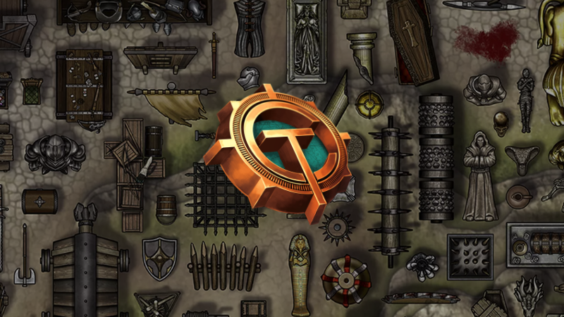 IDigital assets (including weapons, traps and treasure) from the "Tom Cartos: Essentials Stickers Bundle" on D&D Beyond.