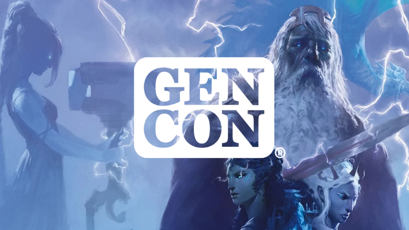 The official Gen Con 2026 logo over a D&D image of a Storm Giant.