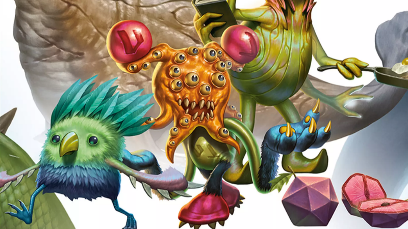 The cover to Misplaced Monsters: Volume Two on D&D Beyond, featuring a group of bizarre creatures.