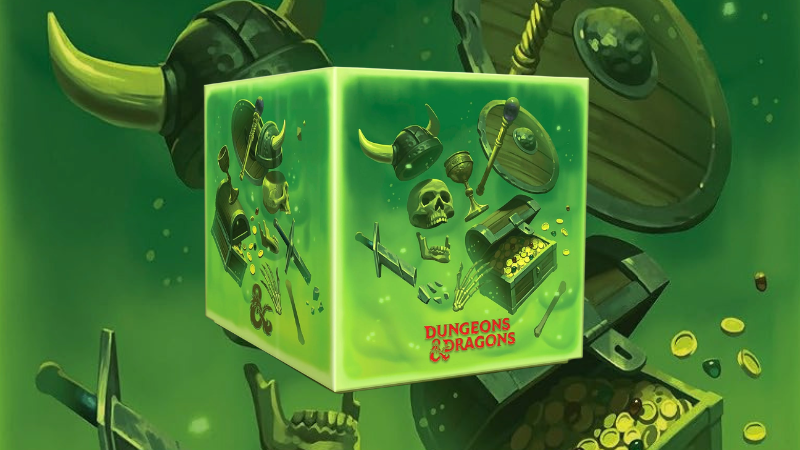 The official Dungeons & Dragons Gelatinous Cube Board Set from Penguin Random House imprint Clarkson Potter.